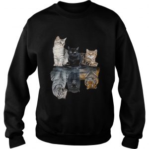 Sweatshirt Cats reflection tigers shirt