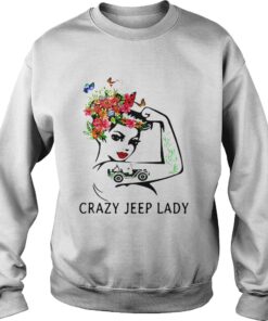 Sweatshirt Crazy jeep lady shirt