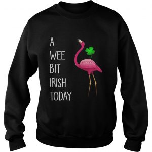 Sweatshirt Flamingos pink a wee bit Irish today shirt
