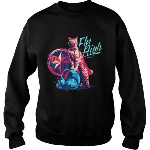 Sweatshirt Fly High Captain Marvel Cat Shirt