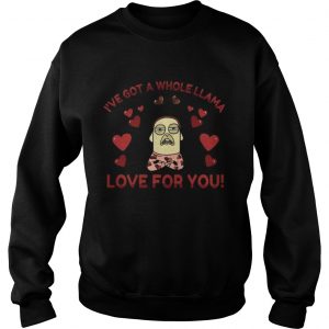 Sweatshirt Funny Llama Pun Love Heart Meditation Yoga Shirt
