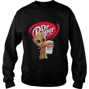 Sweatshirt Groot hugging Dr Pepper shirt