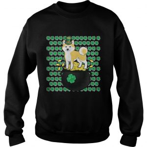 Sweatshirt Lucky Shiba Inu Shamrock St Patricks Day Shirt