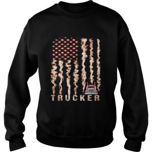 Sweatshirt Proud Trucker flag shirt