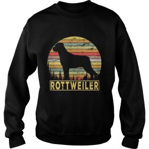 Sweatshirt Rottweiler Retro 70s Vintage Dog Lover Shirt