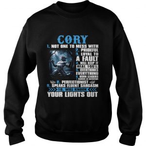 Sweatshirt Werewolf Cory 1 Not one to mess with 2 Prideful 3 Loyal to a fault shirt