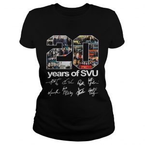 20 years of SVU Law and Order all signatures Ladies Tee