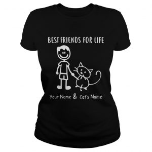 Best friends for your name and cats name Ladies Tee