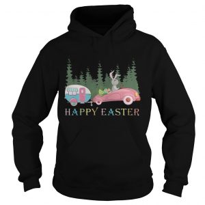 Camping Happy Easter Day Bunny Eggs Hoodie