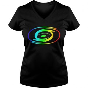 Carolina Hurricanes Rainbow Pride Ladies Vneck