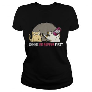 Cat Shhh Dr Pepper First Ladies Tee