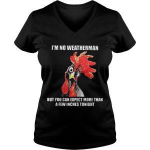 Cock Im no weatherman but you can except more than a few inches tonight Ladies Vneck