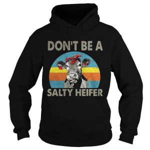 Dont be a salty heifer retro Hoodie