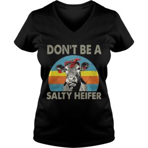 Dont be a salty heifer retro Ladies Vneck