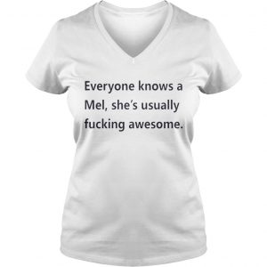 Everyone knows a Mel shes usually fucking awesome Ladies Vneck