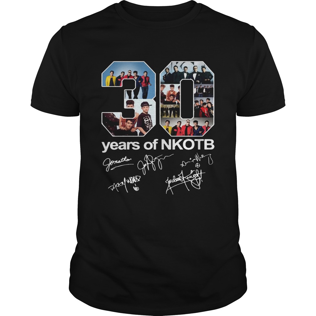 30 Years Of NKOTB Signatures Shirt