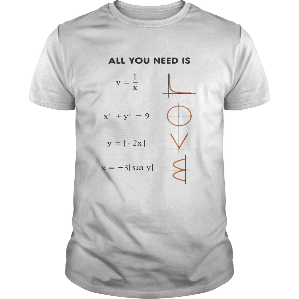 All You Need is Love Math shirt