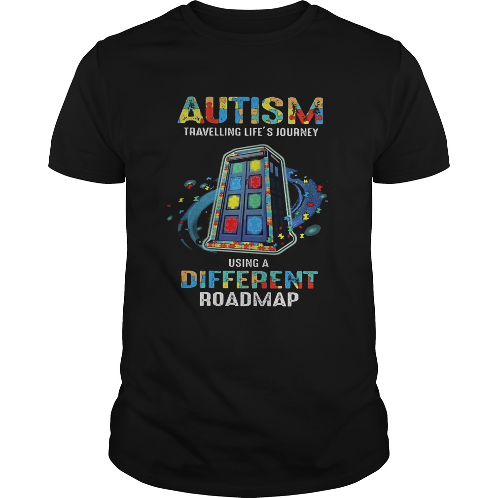 Autism traveling life’s journey using a different roadmap shirt