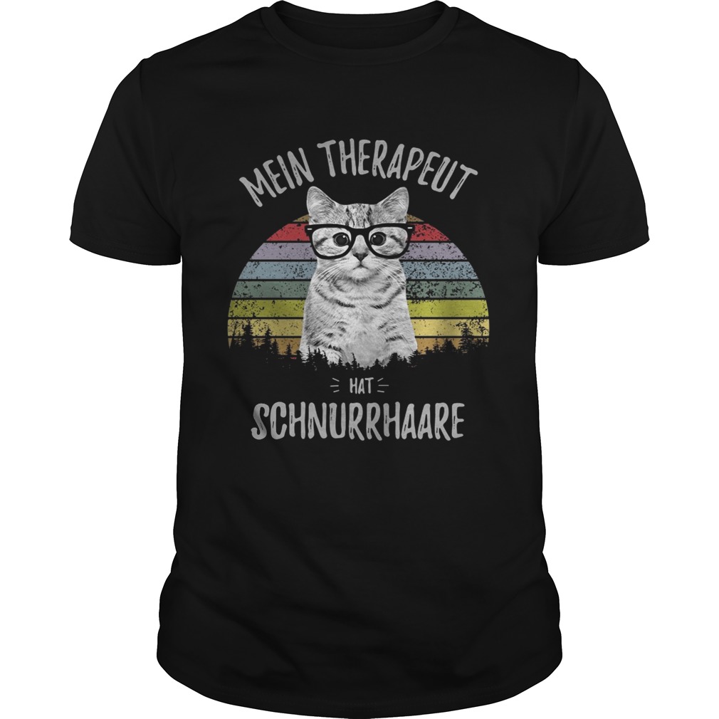 Cat Mein Therapeut hat Schnurrhaare shirt