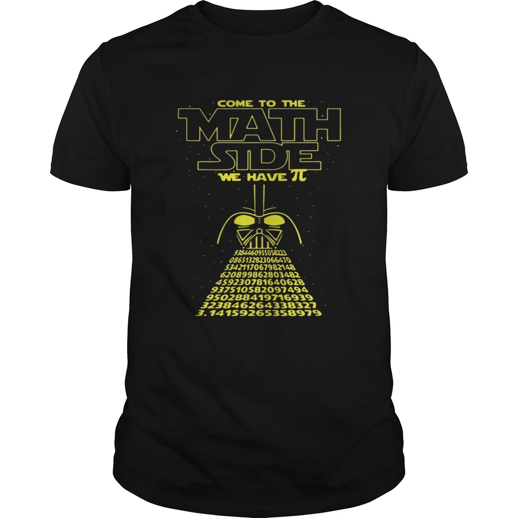 Darth Vader Come To The Math Size Pi Day Shirt