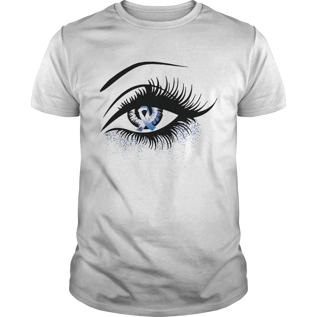 Diabetes and cancer awareness in the eye shirt