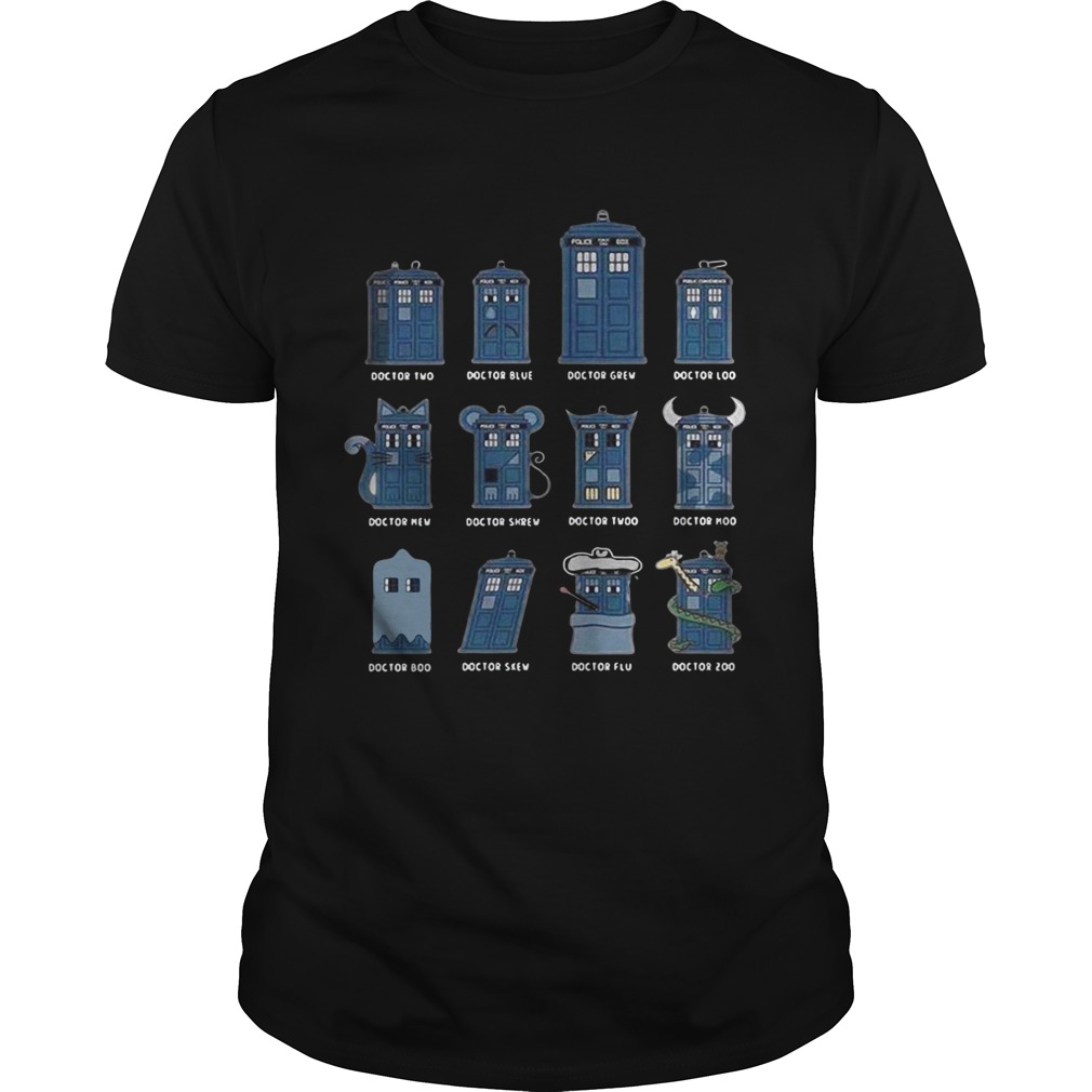 Doctor two Doctor blue doctor grew Doctor loo Doctor mew shirt