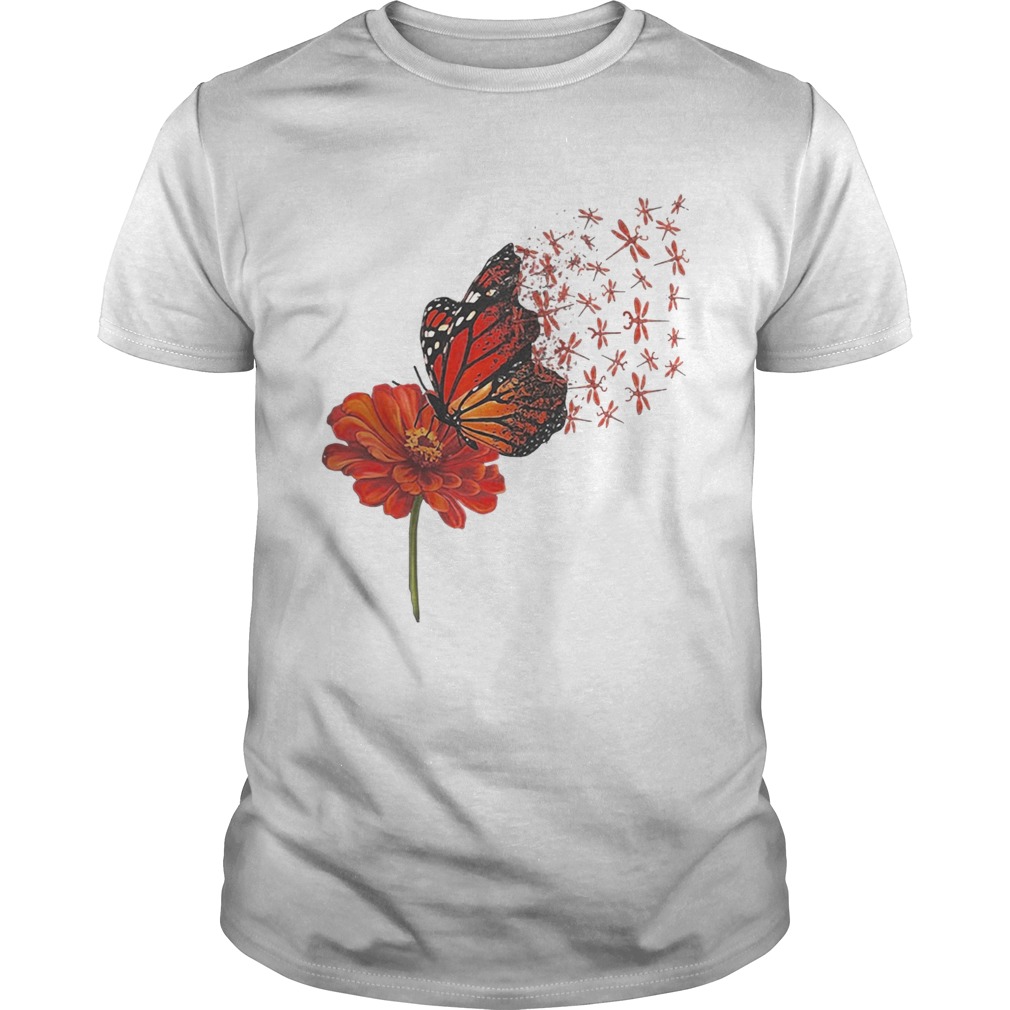 Dragonfly Gerbera Daisy shirt