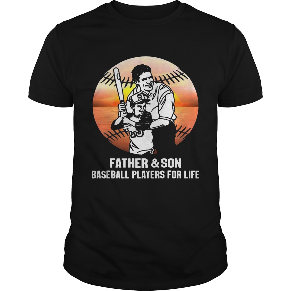 Father And Son Baseball Player For Life Shirt