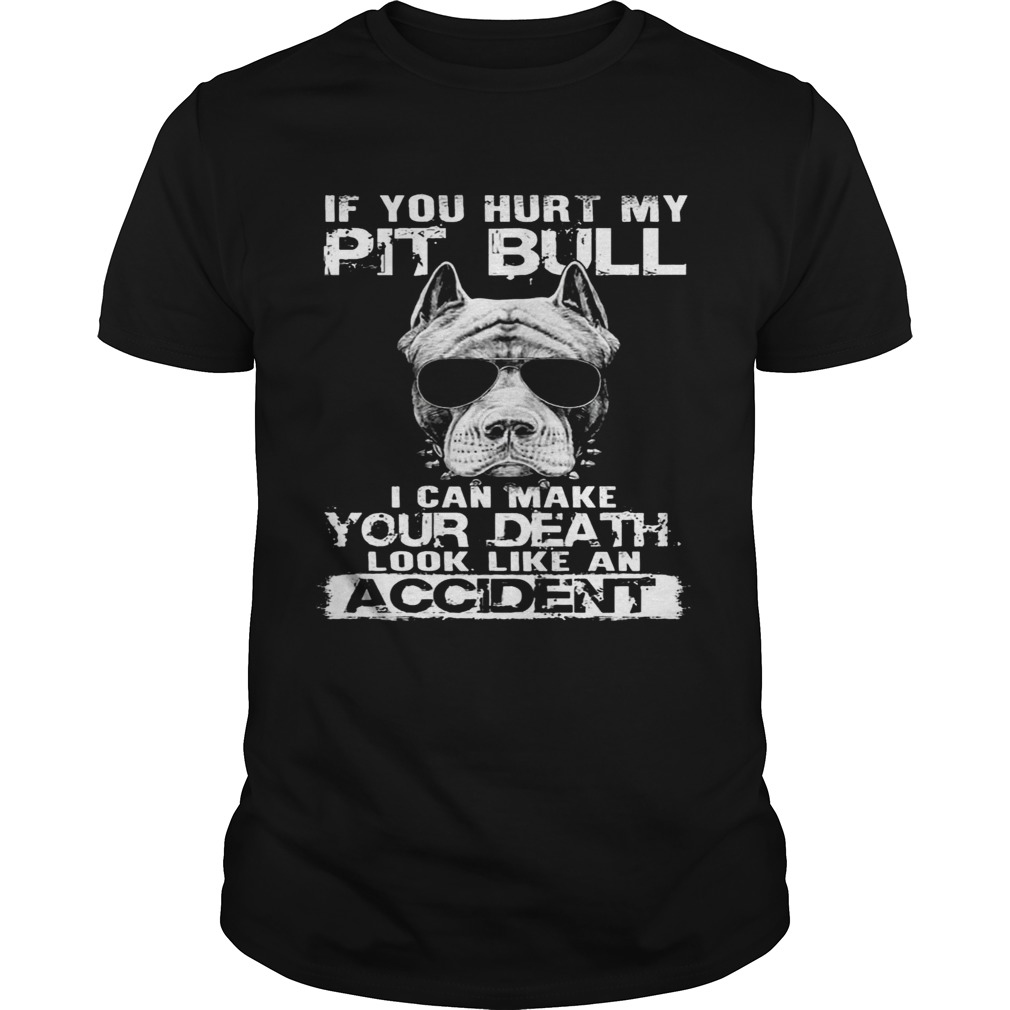 If You Hurt My Pit Bull I Can Make Your Death Gift Tee For Pit bull Lover shirt