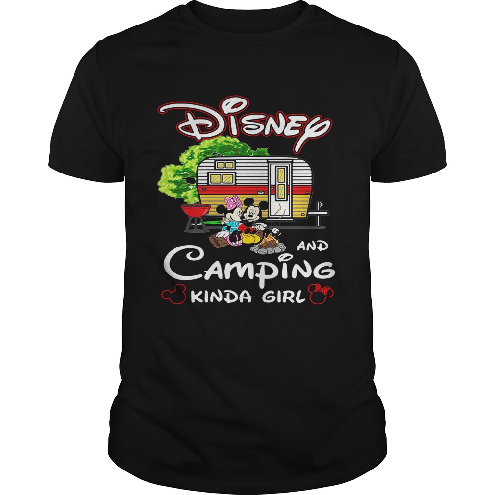 Mickey Mouse Disney and camping kinda girl shirt