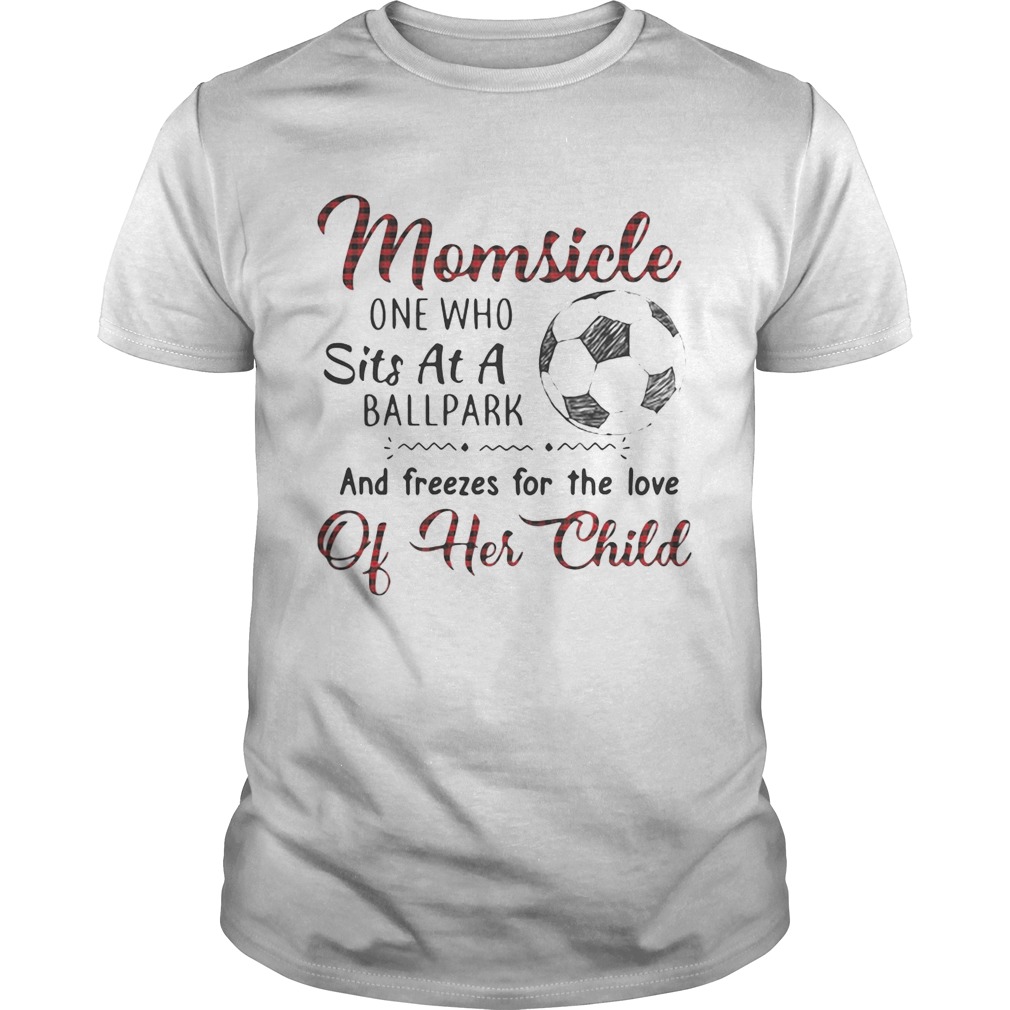 Momsicle one who sits at a ballpark and freezes for the love of her child shirt