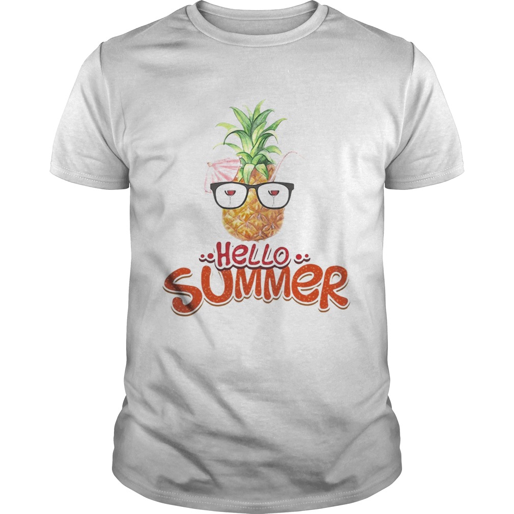 Pineapple hello summer wine shirt