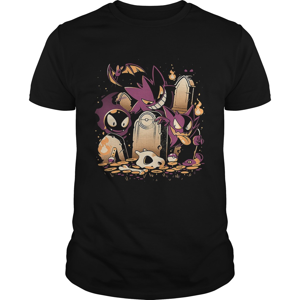 Pokemon Gastly Haunter and Gengar in Lavender Town shirt