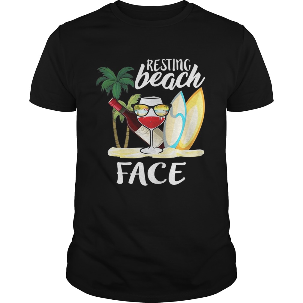 Resting beach face shirt