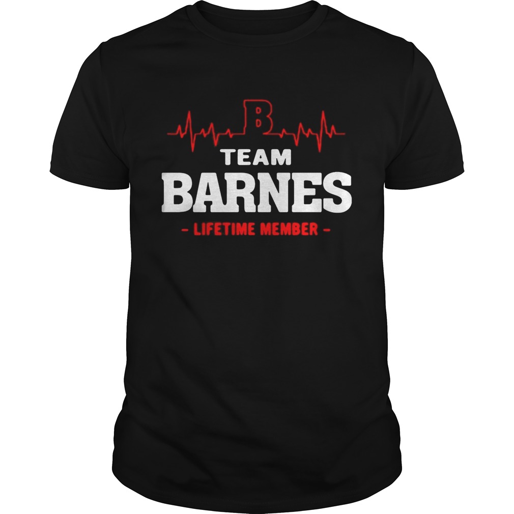 Team Barnes lifetime member shirt