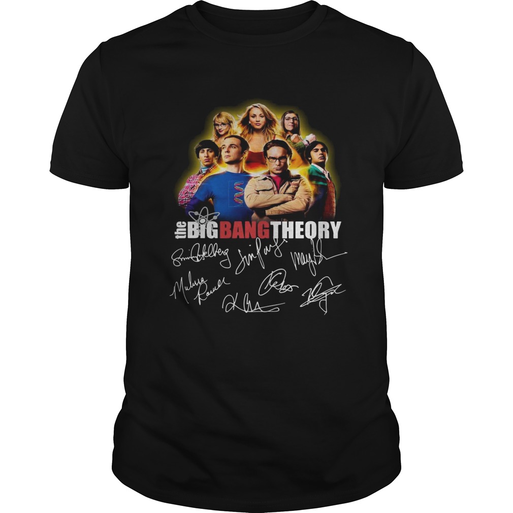 The Big Bang theory all signatures shirt