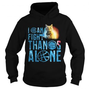 Hoodie Cat Goose I can fight Thanos alone shirt