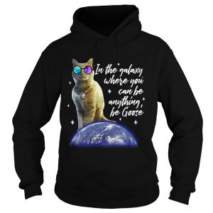 Hoodie Cat In the galaxy where you can be anything be Goose shirt