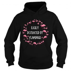 Hoodie Easily Distracted By Flamingos Gift Shirt