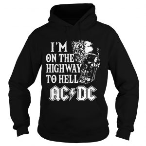 Hoodie Im On The Highway To Hell ACDC Rock Band Shirt