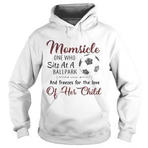 Hoodie Momsicle one who sits at a ballpark and freezes for the love of her child shirt