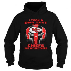 Hoodie Skull I took a DNA test and Kansas City Chiefs are my brothers shirt