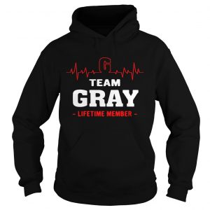 Hoodie Team Gray lifetime member shirt