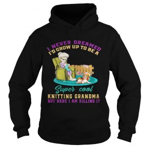 I Never Dreamed Id Grow Up To Be A Super Cool Knitting Grandma Hoodie