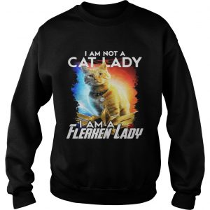 I am not cat lady I am a Flerken lady Captain Marvel Sweatshirt