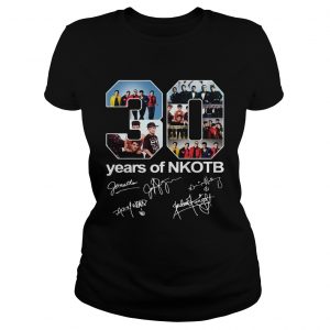 Ladies Tee 30 Years Of NKOTB Signatures Shirt