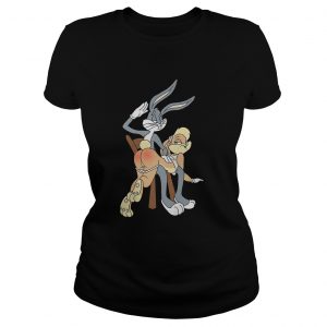 Ladies Tee Bugs bunny spanking Lola bunny shirt