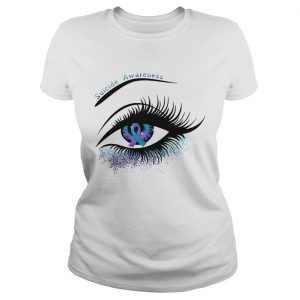 Ladies Tee Cancer suicide awareness in the eye shirt