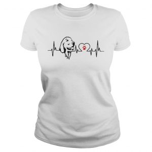 Ladies Tee Cool Dog Heartbeat Sweat Shirt