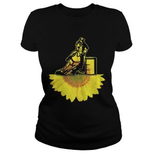 Ladies Tee Cowboy sunflower shirt